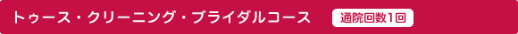 トゥースクリーニングブライダルコース